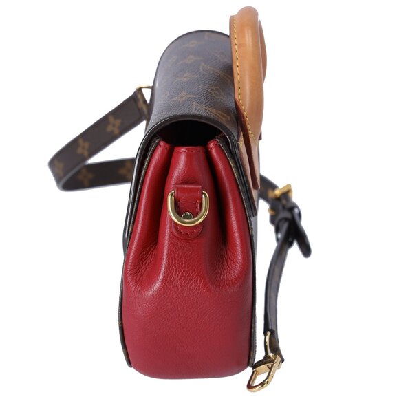 Louis Vuitton Eden PM Monogram Shoulder Bag M40731 Rouge Monogram Canvas - Picture 3 of 10